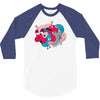 rhino splat 3/4 Sleeve Shirt