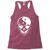 yin yang skull (2) Racerback Tank