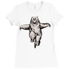 balance bear Ladies Fitted T-Shirt