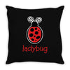 lady bug Throw Pillow
