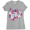 robo city Ladies Fitted T-Shirt