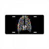 skeleton christmas tree License Plate
