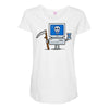 blue screen of death Maternity Scoop Neck T-shirt
