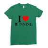 i love running Ladies Fitted T-Shirt