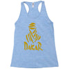uomo dakar stampa oro moto deserto parigi africa sport Racerback Tank