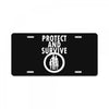 protect and survive License Plate