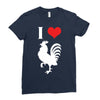 i love cock Ladies Fitted T-Shirt