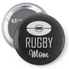rugby mom Pin-back button