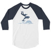 dolphin rider 3/4 Sleeve Shirt