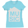 house music Ladies Fitted T-Shirt
