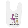 mama &amp; pizza dinasour Baby Bibs
