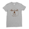 vitruvian robot Ladies Fitted T-Shirt