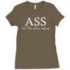 ass the other vagina funny Ladies Fitted T-Shirt