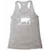 vegetarier mein essen schei&szlig;t Racerback Tank
