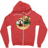 an amazing sand castle Zipper Hoodie