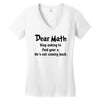Dear Math Stop Asking To Find Your X, He Is Not Coming Back Women's V-Neck T-Shirt