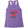niece i wear a red heart ribbon Racerback Tank