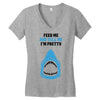 Feed Me and Tell Me I'm Pretty Baby Boy Women's V-Neck T-Shirt