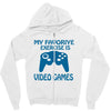 my favorite exercise is video games Zipper Hoodie