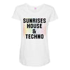 Sunrises House &amp; Techno Maternity Scoop Neck T-shirt