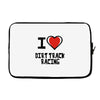 i love dirt track racing Laptop sleeve