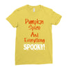 pumpkin spice and everything spooky Ladies Fitted T-Shirt
