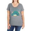 i hate the morning Ladies Curvy T-Shirt