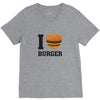 i love burger V-Neck Tee