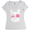 cat usa Women's Triblend Scoop T-shirt