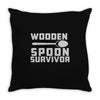 wooden spoon survivor Throw Pillow