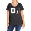 metal fork Ladies Curvy T-Shirt