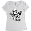 pirate octopus Women's Triblend Scoop T-shirt