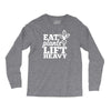 eat plants lift heavy Long Sleeve Shirts