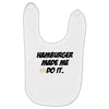 Hamburger Baby Bibs