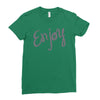 cute enjoy Ladies Fitted T-Shirt