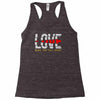 love make you fall apart Racerback Tank