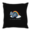 real unicorns have curves Throw Pillow