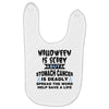 halloween is scary but stomach cancer is deadly spread the word lep sa Baby Bibs
