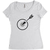 archery target Women's Triblend Scoop T-shirt