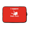 i support single moms Laptop sleeve