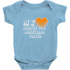 my heart basketball Baby Onesie