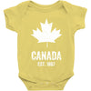 Canada Established 1867 Baby Bodysuit