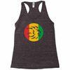 rasta lion head reggae dub step music dance Racerback Tank