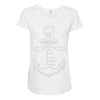 anchored faith (2) Maternity Scoop Neck T-shirt