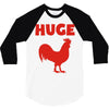 huge cock 3/4 Sleeve Shirt