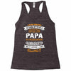 Super Cool Papa Of A Freaking Awesome Granddaughter Racerback Tank