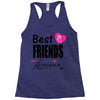 best friends forever Racerback Tank