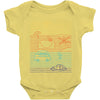 summer zone line Baby Onesie