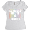 Sunrises House &amp; Techno Women's Triblend Scoop T-shirt