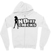 no fat chicks Zipper Hoodie